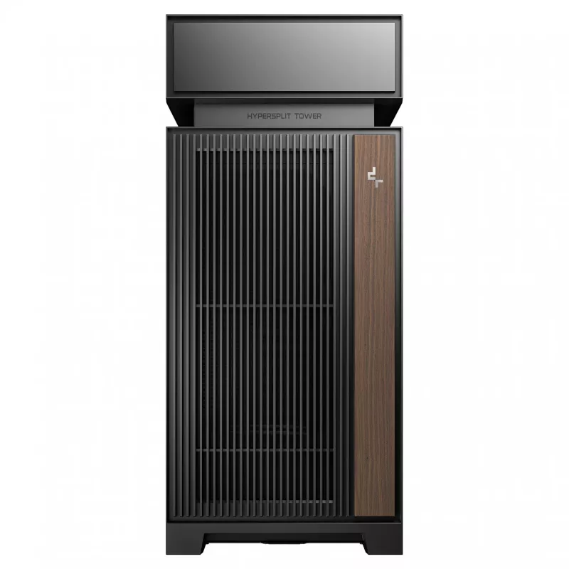 Caixa de PC de secretária DeepCool CL6600 preta — suporta fontes de alimentação ATX/PS2/SFX/SFX-L, ventoinha frontal de 140 mm, topo/traseira de 120/140 mm, unidades de 2,5/3,5 polegadas