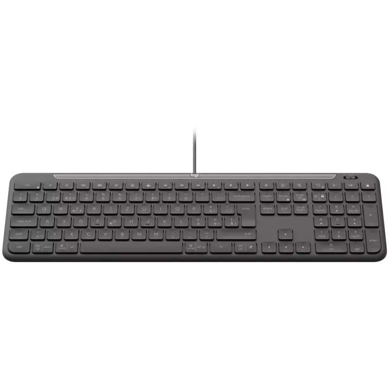 Teclado com fios LOGITECH Signature Slim K620 para empresas - GRAPHITE - US INT'L - USB - N/A - INTNL-973 - USB-C