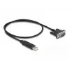 Adaptador USB 2.0 para série RS-232 DeLOCK 50 cm FTDI preto