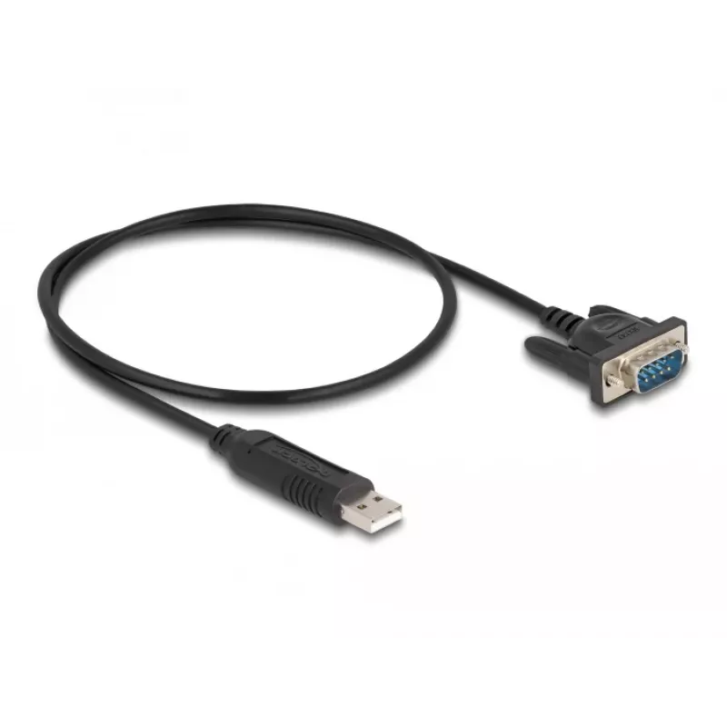 Adaptador USB 2.0 para série RS-232 DeLOCK 50 cm FTDI preto