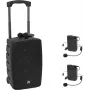 Conjunto de microfone sem fios Omnitronic WAMS-12BT2 — 2x emissores de bolso, 2x microfones de cabeça
