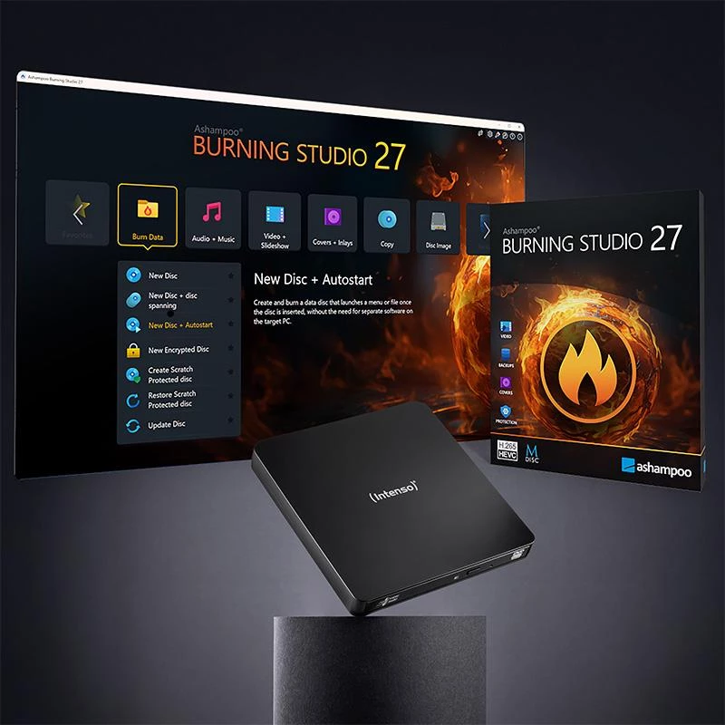 DVD RW USB3.2 EXT/preto 5401400 Intenso