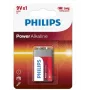 Pilha descartável Philips Power Alkaline Battery 6LR61P1B/10