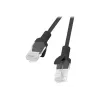 Cabo de rede LANBERG PCU5-10CC-0500-BK Cat5e U/UTP RJ-45 — 5 m, preto, condutor CCA