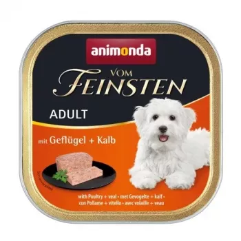 ANIMONDA Vom Feinsten Adult Aves e Vitela - comida húmida para cães - 150 g