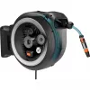 Gardena 18642-20 PowerRoll XL 18V P4A caixa de mangueira de parede a bateria, conjunto, 35 m, cinzenta/branca