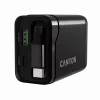 Carregador CANYON OnCharge 65RC com cabo USB-C integrado, 65 W, 1x PD, 1x QC, ficha EU, preto