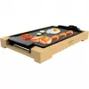 Grelhador de mesa Tasty&Grill 2000 Bamboo, placa de grelhar elétrica madeira, 2.000 watts