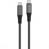 4smarts PremiumCord - Cabo USB - USB-C (M) para USB-C (M) - USB 2.0 - 20 V - 5 A - 1,5 m - Alimentação USB (100 W) - Preto