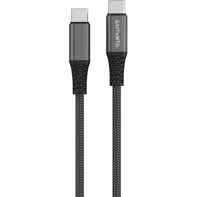 4smarts PremiumCord - Cabo USB - USB-C (M) para USB-C (M) - USB 2.0 - 20 V - 5 A - 1,5 m - Alimentação USB (100 W) - Preto