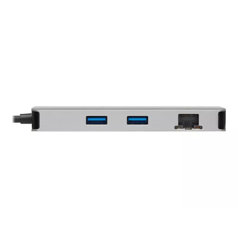 Docking station USB-C Eaton Tripp Lite, ecrã duplo - 4K 60 Hz HDMI, USB 3.2 Gen 1, hub USB-A, GbE, cartão de memória, função de carregamento PD 100W, cinzento - Docking station - USB-C - 2 x HDMI - 1GbE (U442-DOCK