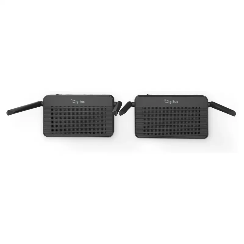 Conjunto de extensor HDMI KVM sem fios DIGITUS DS-55360 — transmissor e recetor, sem fios, 100 m, 4K/60 Hz, HDMI, USB-A/USB-C