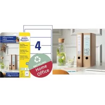 AVERY Etiquetas para lombada LR4761-10, branco, 61 x 192 mm, embalagem