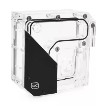 Reservatório Alphacool 15075 acrílico preto transparente 120mm