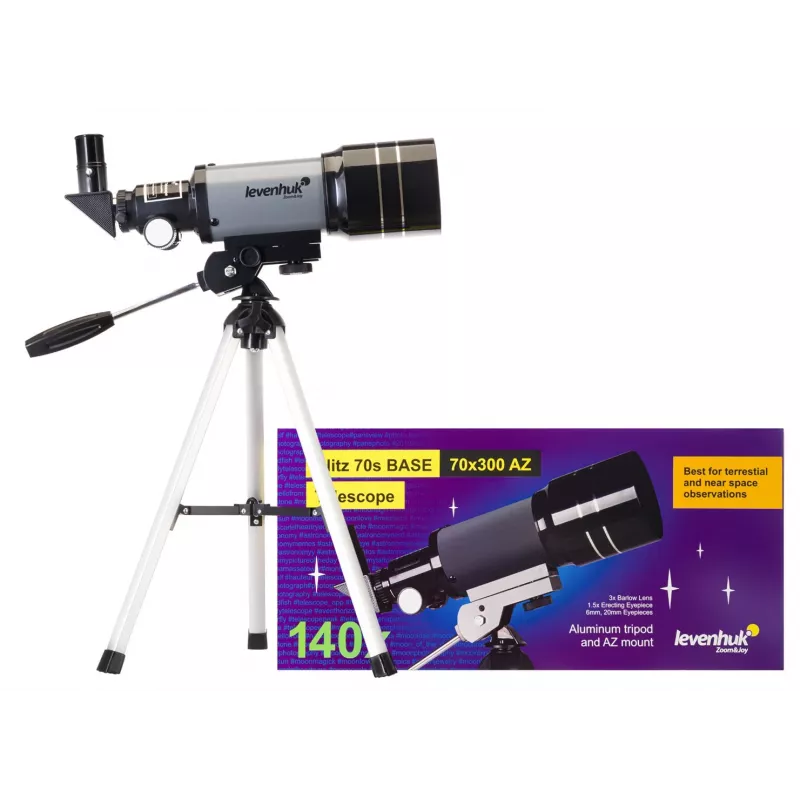 Levenhuk Blitz 70s Base Refrator 140x Cinzento