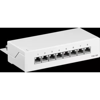 Goobay 62067 - RJ45 - Cat6a - 22/26 - branco - instalação em rack - 1U (62067)