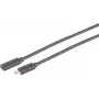 Cabo USB S/CONN 13-44035 USB 3.2 Gen 2x2 2 m USB C preto