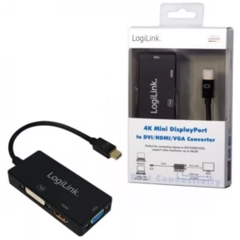 Adaptador de cabo Mini DisplayPort para DisplayPort LogiLink CV0110