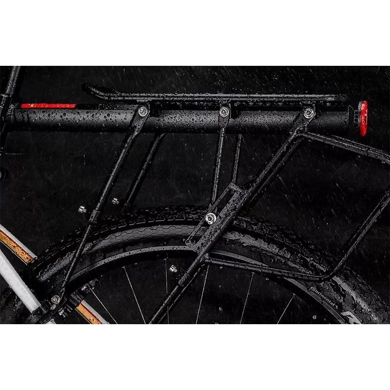 Rockbros 33210004001 bagageiro de bicicleta preto com prateleira