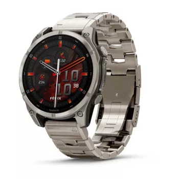 Smartwatch GARMIN Fenix 8 47 mm, 1.4 polegadas (3,56 cm) AMOLED 454×454, Titânio, Wi‑Fi, GPS