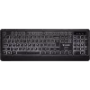 Teclado USB silencioso com retroiluminação e teclas rasas