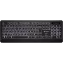 Teclado USB silencioso com retroiluminação e teclas rasas