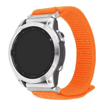 Bracelete de relógio FIXED Sporty Strap QuickFit 26 mm, comprimento 160–210 mm, laranja