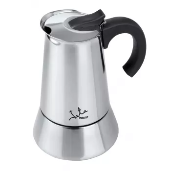 Cafeteira moka JATA Odin preto aço inoxidável