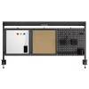 Divisória de secretária ergo office ER-300 B, largura 1250 mm, carga máx. 10 kg