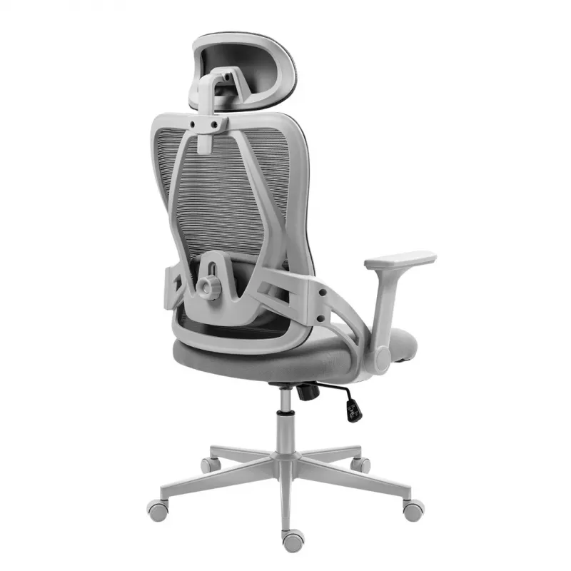 Cadeira gaming huzaro Combat 2.7 — cadeirão gaming ergonómico em tecido, cinzento, encosto em mesh, altura ajustável, mecanismo de inclinação, 120 kg máx.