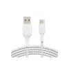 Cabo USB Belkin CAB002BT1MWH 1 m USB A para USB C Branco