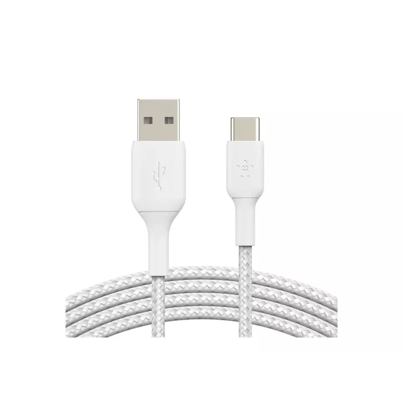Cabo USB Belkin CAB002BT1MWH 1 m USB A para USB C Branco