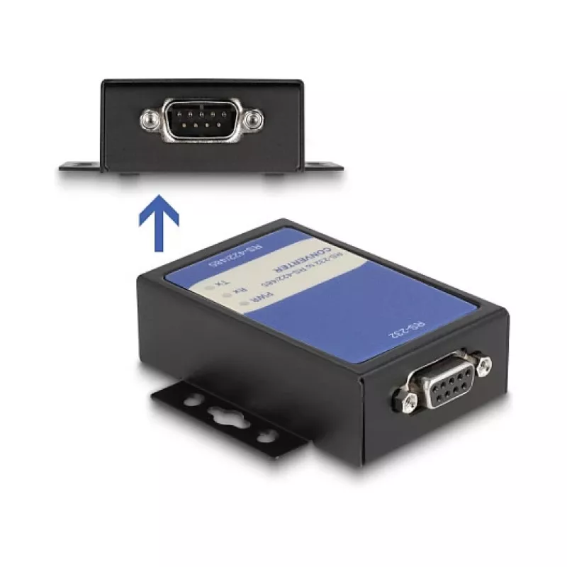 Conversor série repetidor isolador DeLOCK 64265 RS-232 RS-422/485 preto