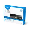 Switch de rede Cudy FS1006P Fast Ethernet 6 portas (4 PoE, 1 PoE+) 10/100 Mbit/s, largura de banda 1,2 Gbit/s, caixa metálica, montagem em rack/parede