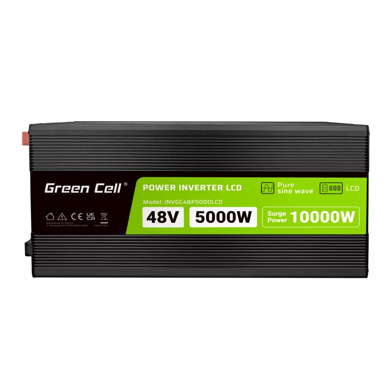 Inversor LCD 48V 5000W/10000W onda sinusoidal pura com visor