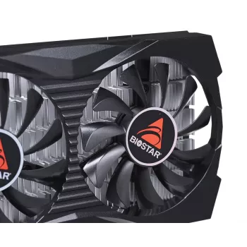 Placa gráfica dedicada BIOSTAR GeForce GTX 1050 4 GB GDDR5, 1455 MHz Boost, 128 bits, PCIe 3.0, 2 ventoinhas