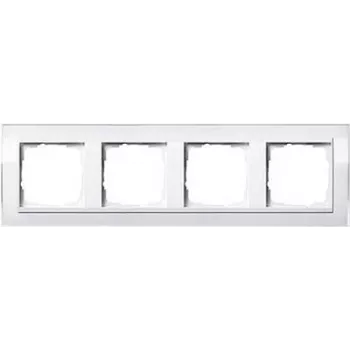 GIRA moldura 4 módulos Event Klar, Standard 55, System 55 branco 0214723