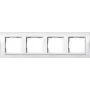 GIRA moldura 4 módulos Event Klar, Standard 55, System 55 branco 0214723