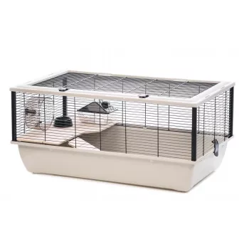 INTER-ZOO Rocky + Terrace preta - gaiola para um hamster