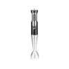 LAFE BlendMix BRK-003A conjunto de varinha mágica, 800 W, 2 velocidades, turbo, lâmina de aço inoxidável, copo de 0,6 l, preto/prateado