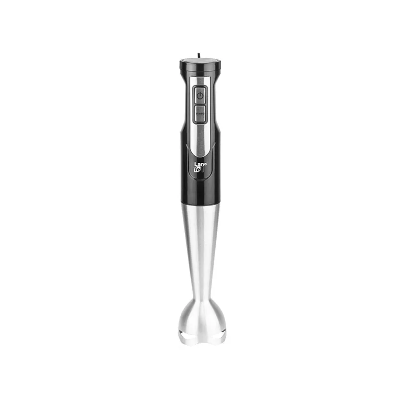 LAFE BlendMix BRK-003A conjunto de varinha mágica, 800 W, 2 velocidades, turbo, lâmina de aço inoxidável, copo de 0,6 l, preto/prateado