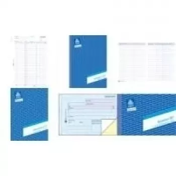AVERY Zweckform livro de formulários recibo de receita/despesa, SD A6 horizontal, 2 x 40 folhas, 1.ª e 2.ª folhas impressas, autocopiativo certificado FSC (1755)
