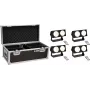 Conjunto de iluminação LED EUROLITE CBB-2 COB WW 4× com bolsa de transporte