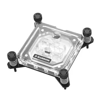 Refrigerador de água Barrow LTYK3-04I Preto Acrílico RGB para refrigeração de CPU, tampa em acrílico, iluminação RGB