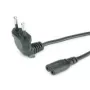 ROLINE - cabo de alimentação (250 VAC, 2.5 A) - ficha Euro (M) para IEC 320 EN 60320 C7 (F) - 1.8 m - moldado, conector de 90 graus - preto (19.07.2093)