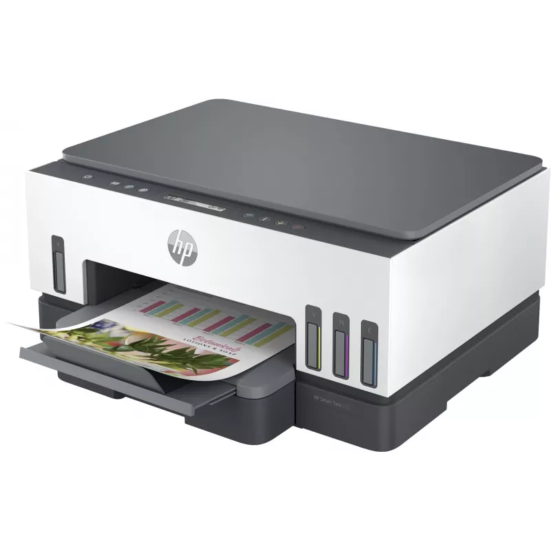 Impressora multifunções HP Smart Tank 720 — jato de tinta térmico, cor, A4, Wi‑Fi, duplex, 4800x1200 dpi