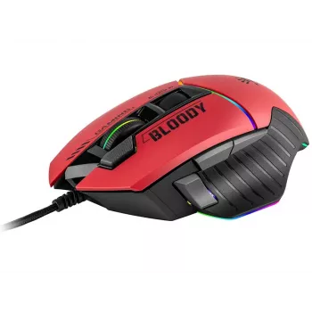 Rato gaming A4Tech Bloody W95Max – destro, com fio USB, 12000 DPI, 1 ms, 250 ips, 50 milhões de cliques, 146 g