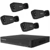 Conjunto de câmaras de vigilância Foscam FN9108E-B4-2T — 4 câmaras com gravador, preto