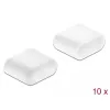 Tampas antipoeira DeLOCK conector macho USB Type-C 10 unid. branco