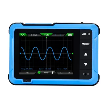 Osciloscópio mini portátil 2-em-1 e gerador de sinal Fnirsi DSO510 — largura de banda 100 MHz, taxa de amostragem 1 GS/s